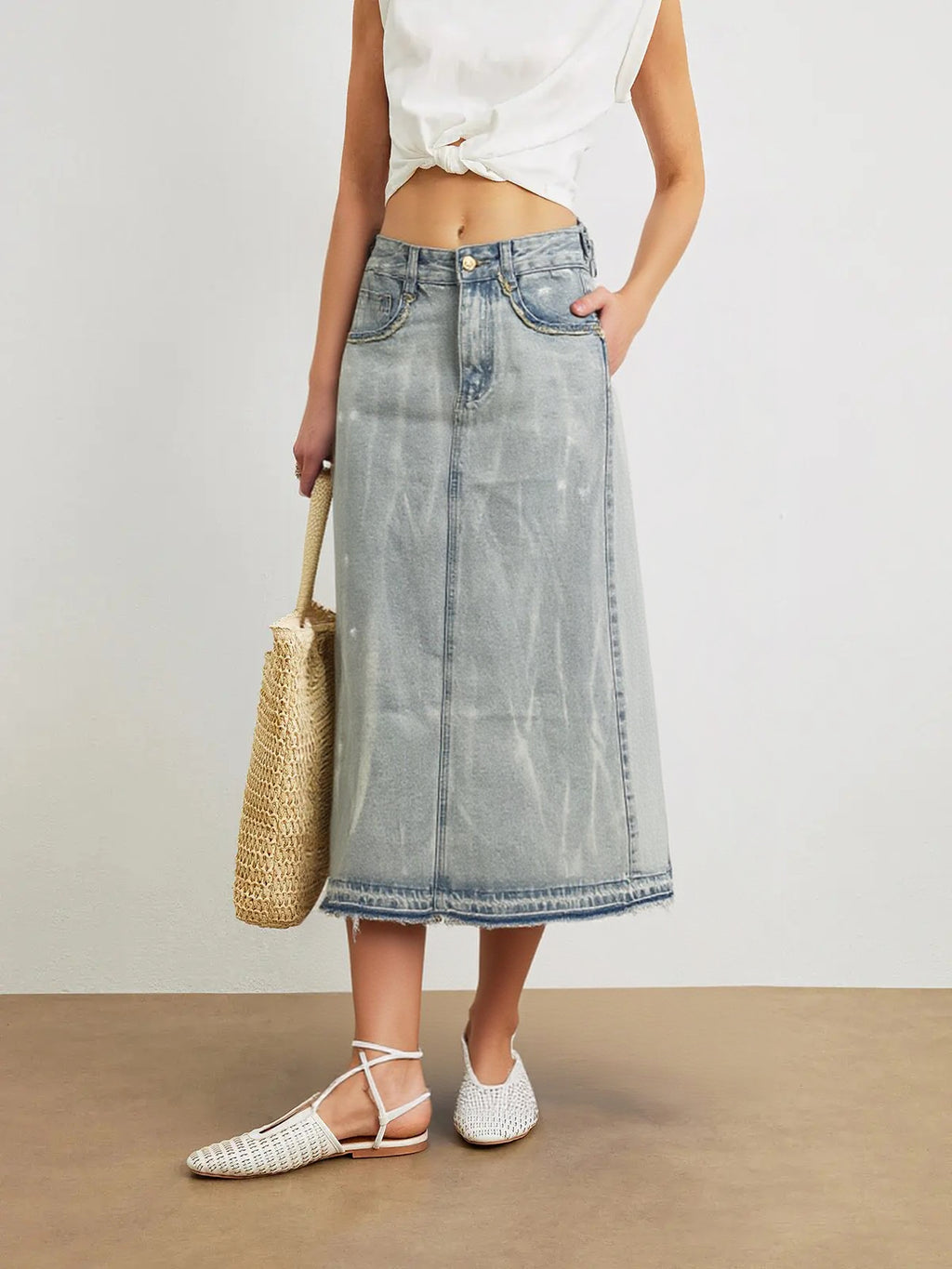 WOMEN DENIM SKIRT