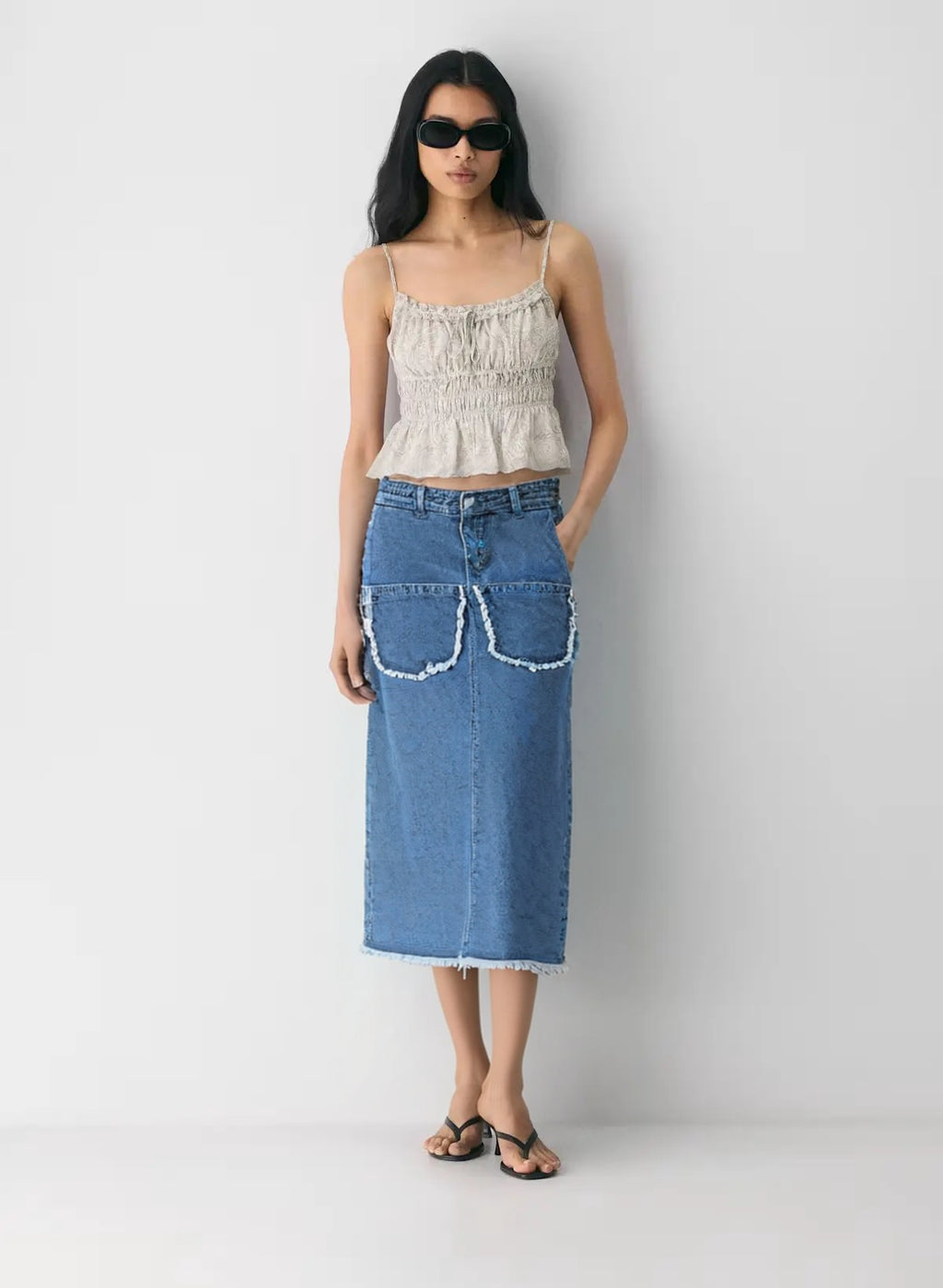 WOMEN DENIM SKIRT