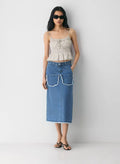 WOMEN DENIM SKIRT