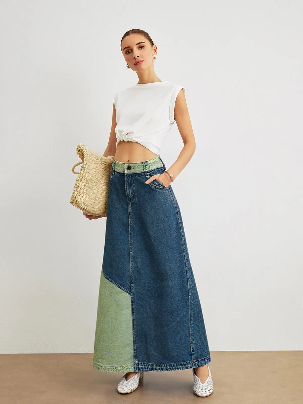 WOMEN DENIM SKIRT