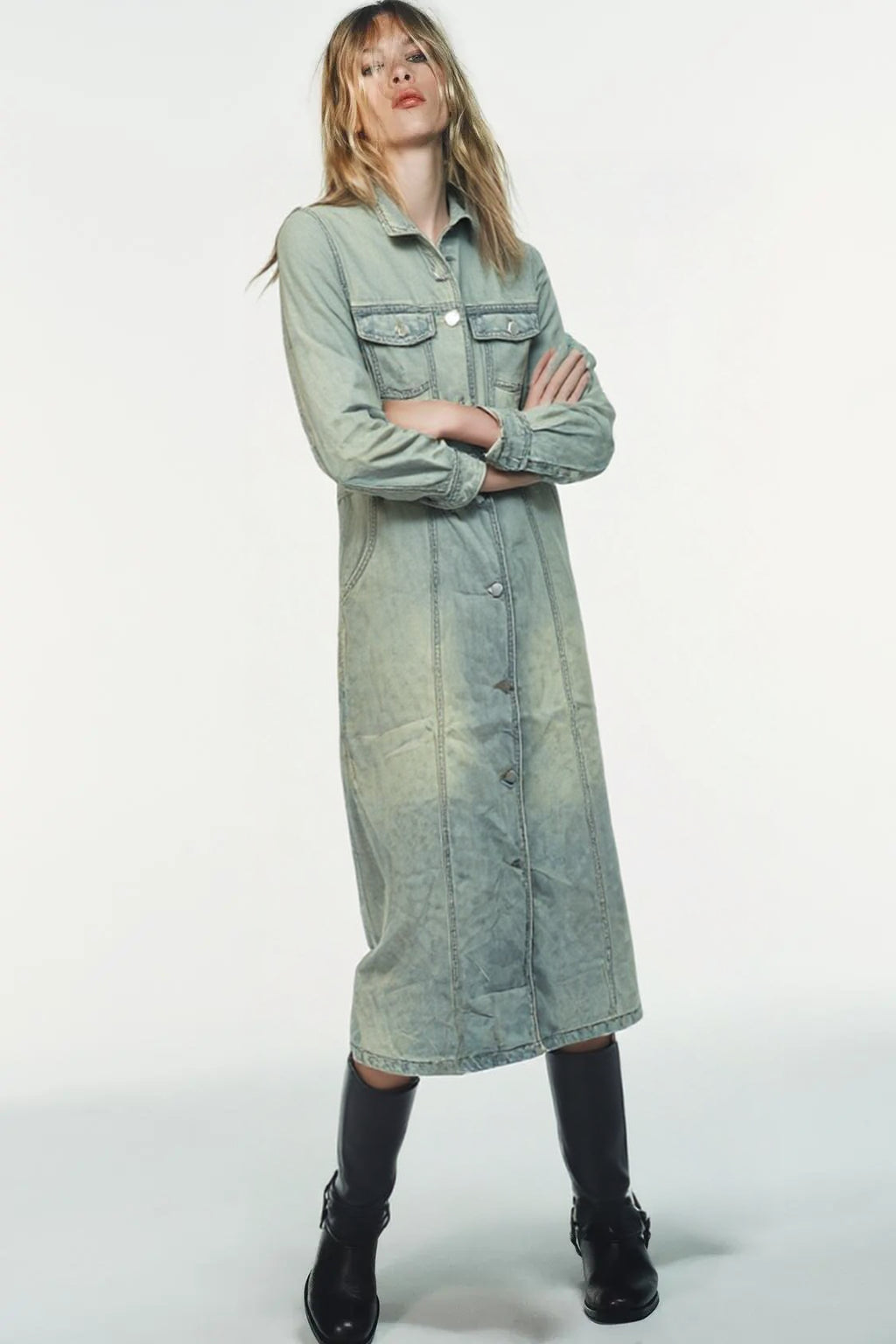 WOMEN DENIM DRESSES
