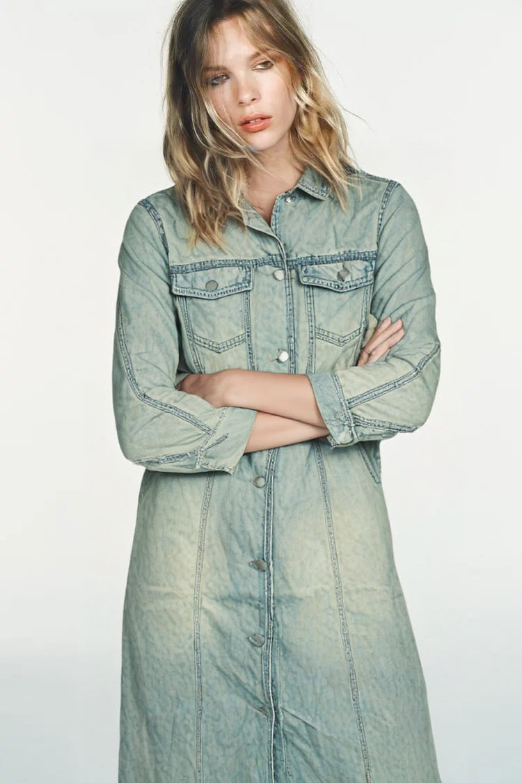 WOMEN DENIM DRESSES