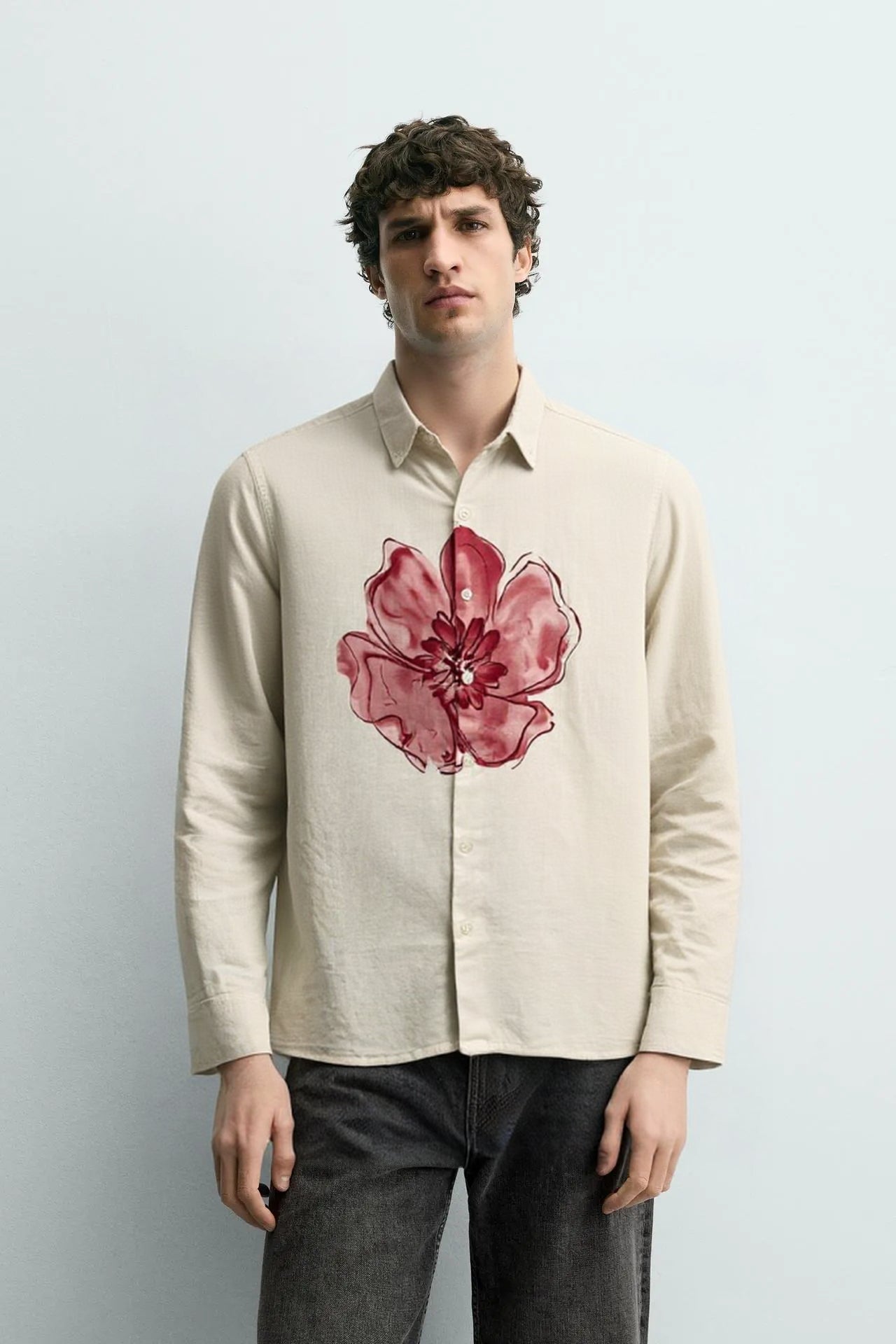 MEN LINEN SHIRT