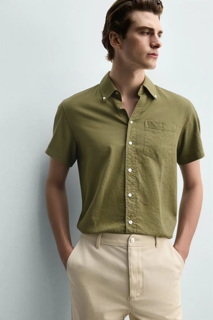MEN LINEN SHIRT