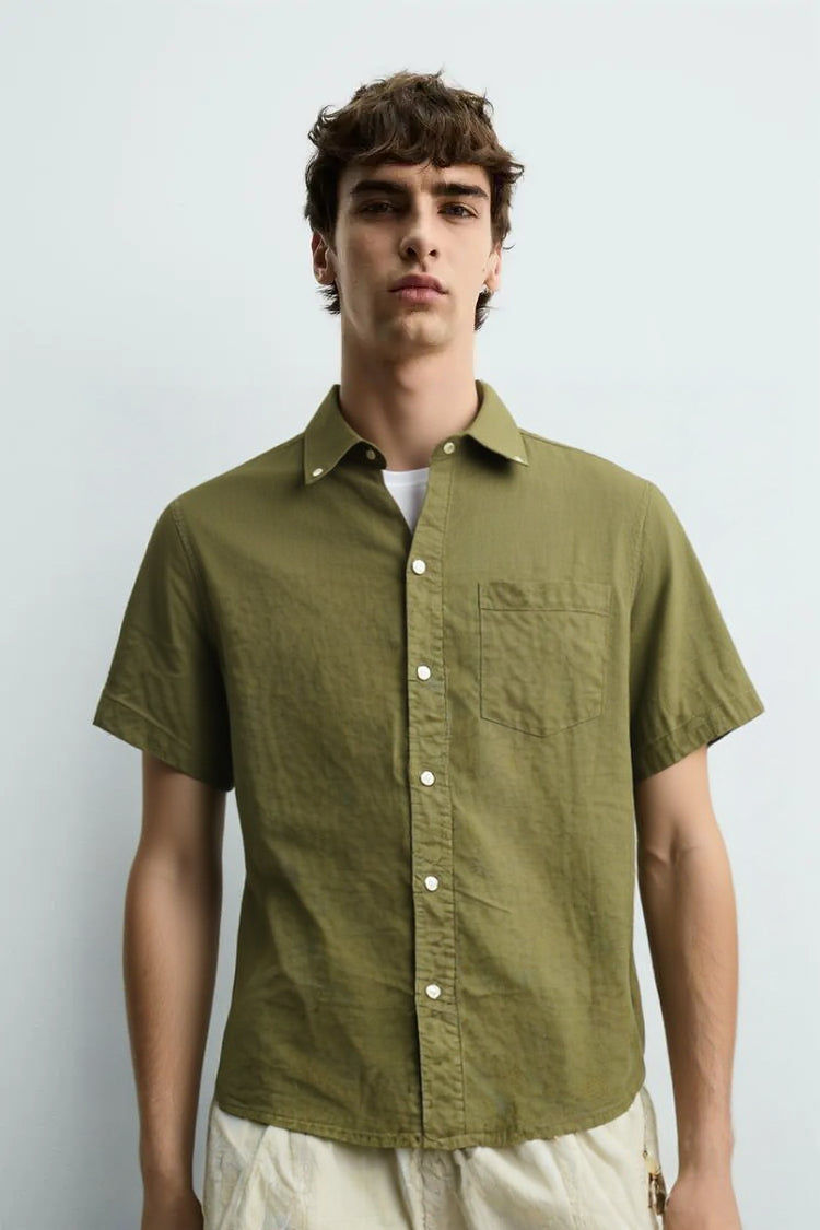 MEN LINEN SHIRT