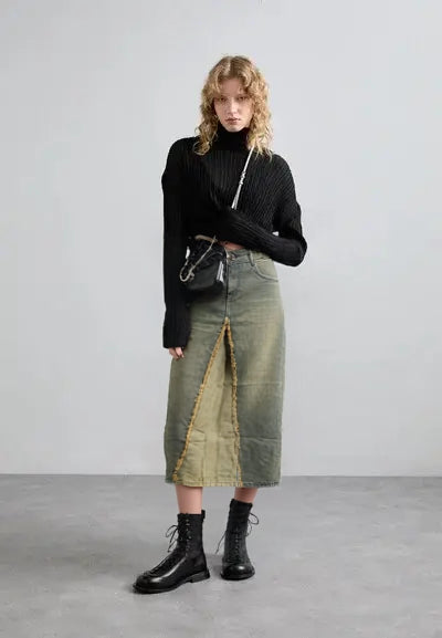 WOMEN DENIM SKIRT