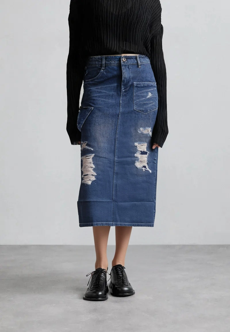 WOMEN DENIM SKIRT
