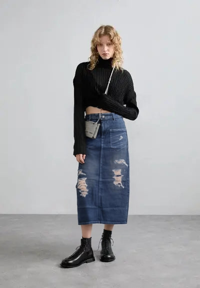 WOMEN DENIM SKIRT