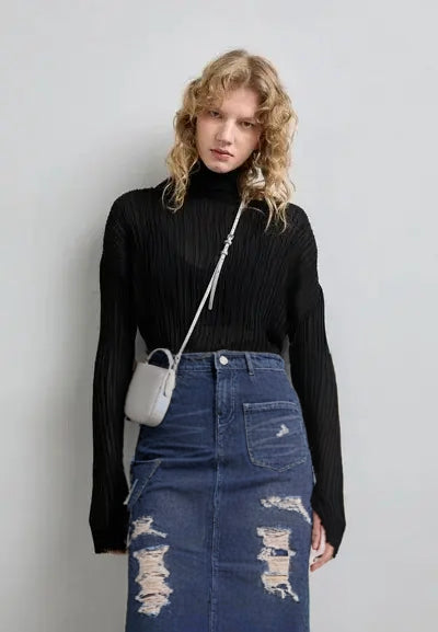WOMEN DENIM SKIRT