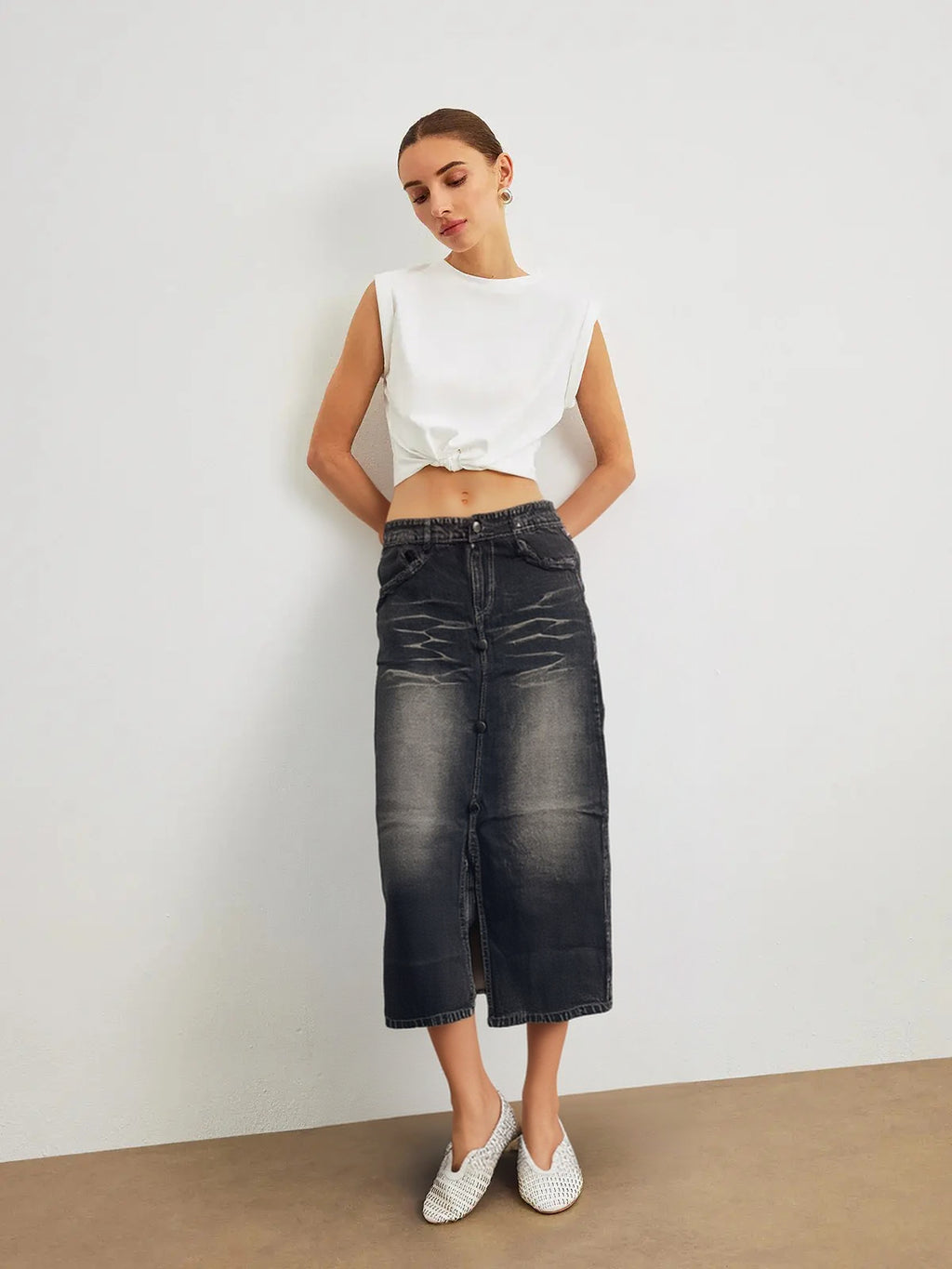 WOMEN DENIM SKIRT