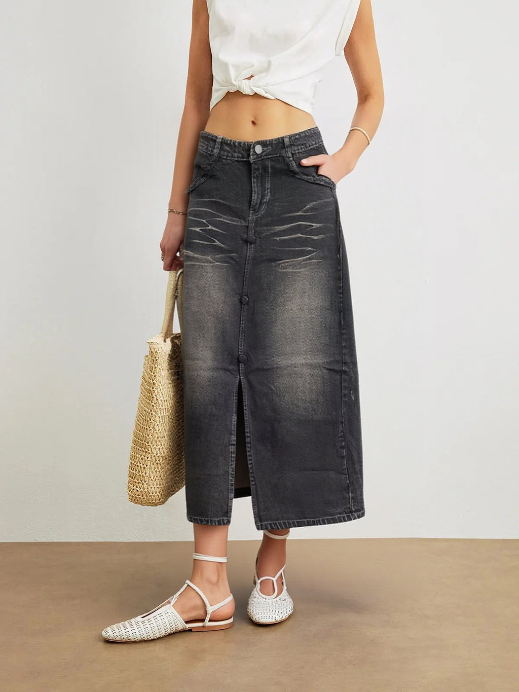 WOMEN DENIM SKIRT