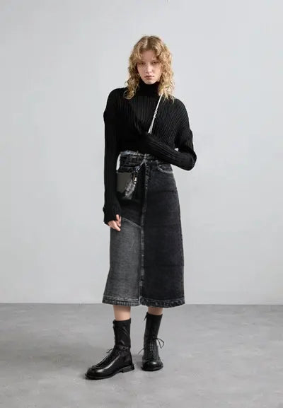 WOMEN DENIM SKIRT