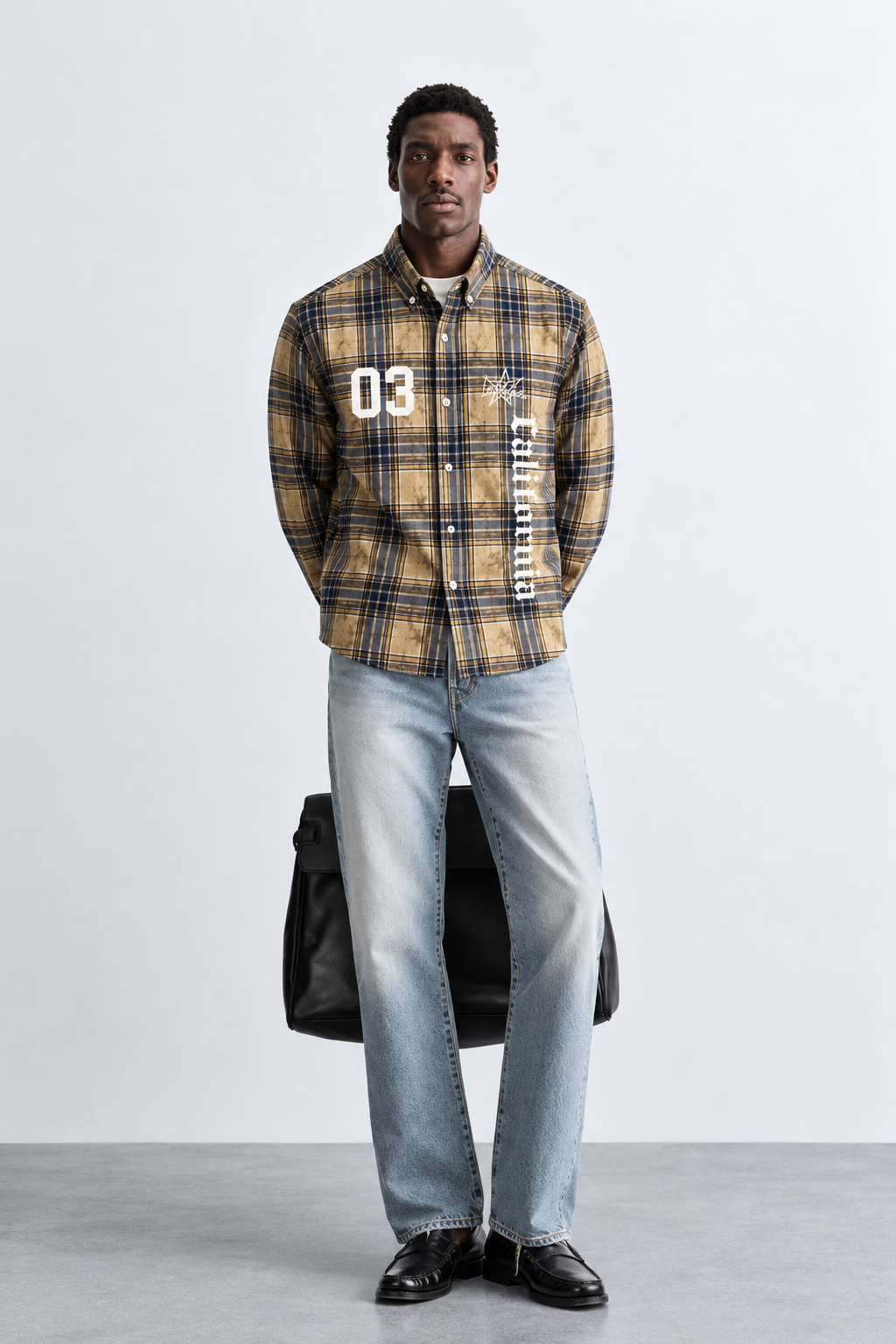 SYLOR 03 California Vintage Plaid Statement Shirt