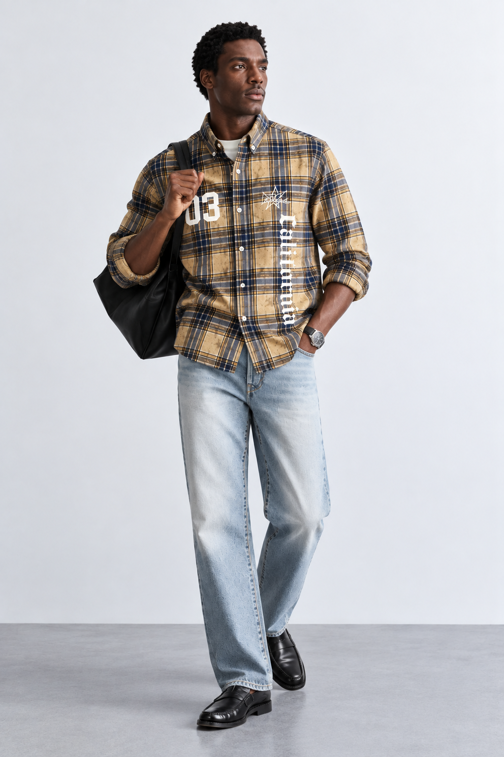 SYLOR 03 California Vintage Plaid Statement Shirt