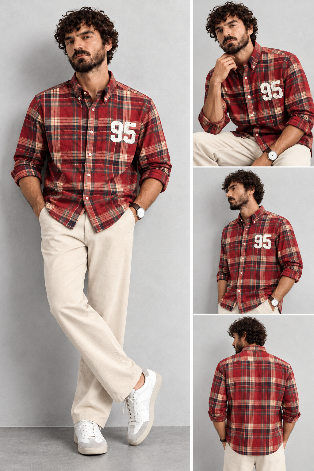 95 Vintage Plaid Statement Shirt