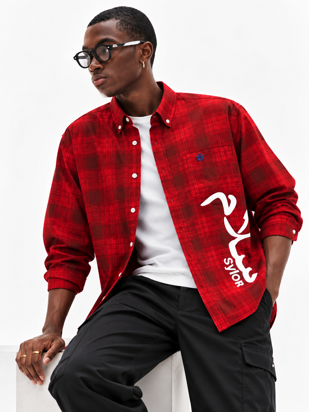SYLOR Grid Statement Shirt