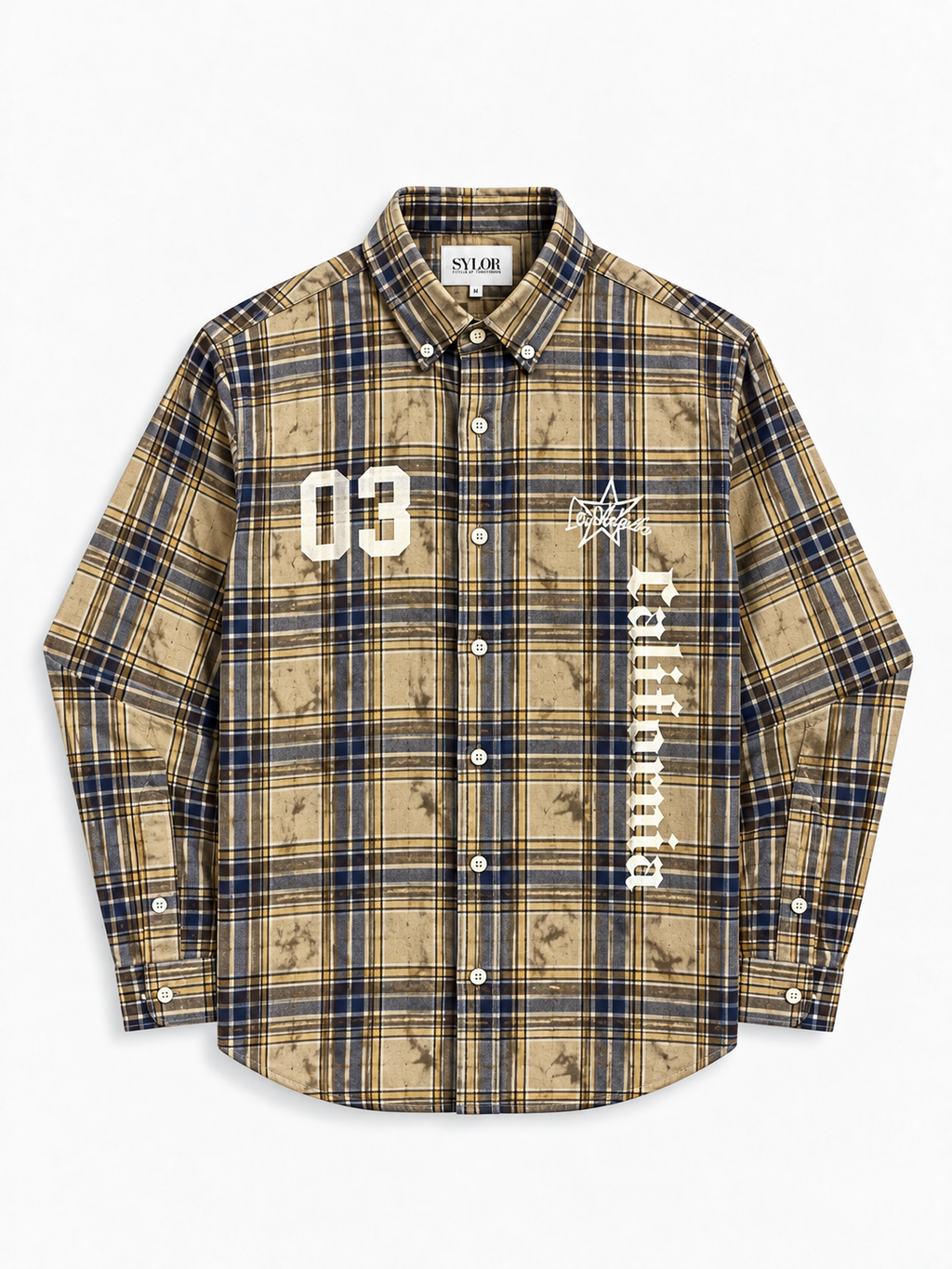 SYLOR 03 California Vintage Plaid Statement Shirt